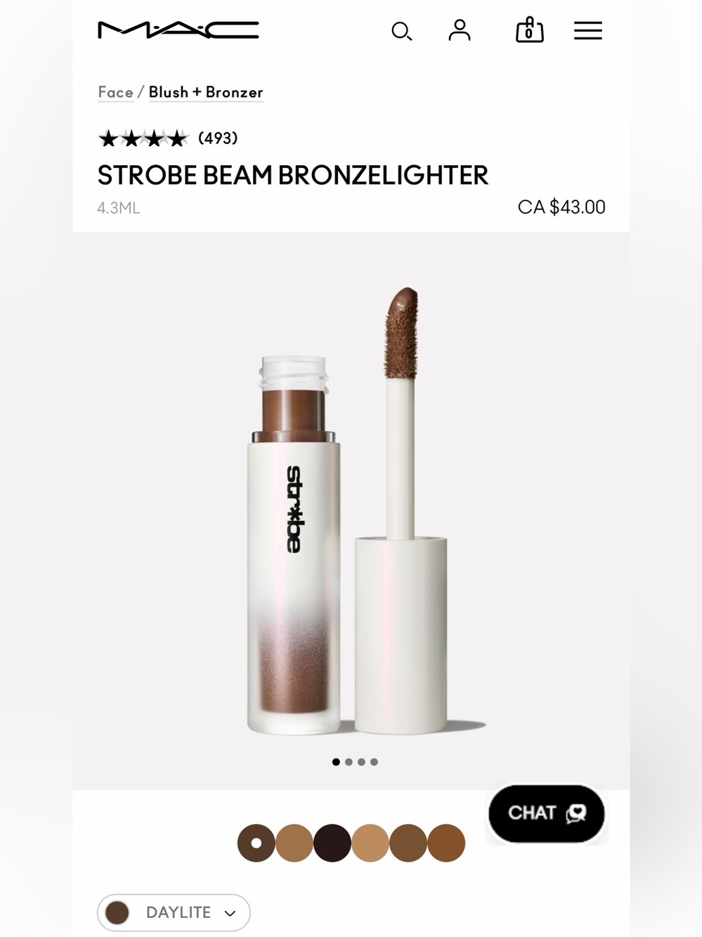 MAC STROBE BEAM BRONZELIGHTER - daylite